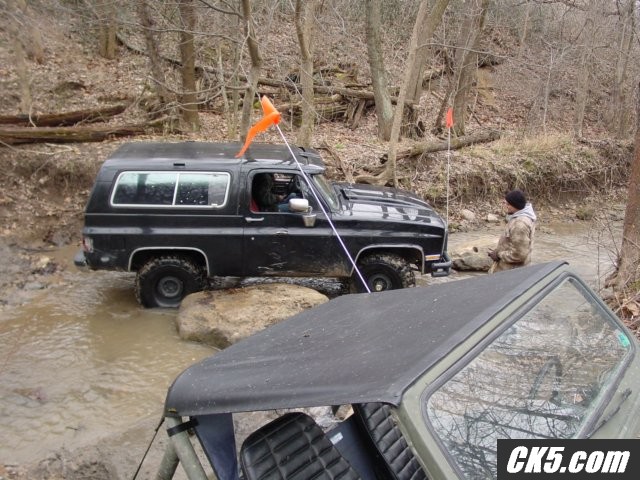 down in the creek