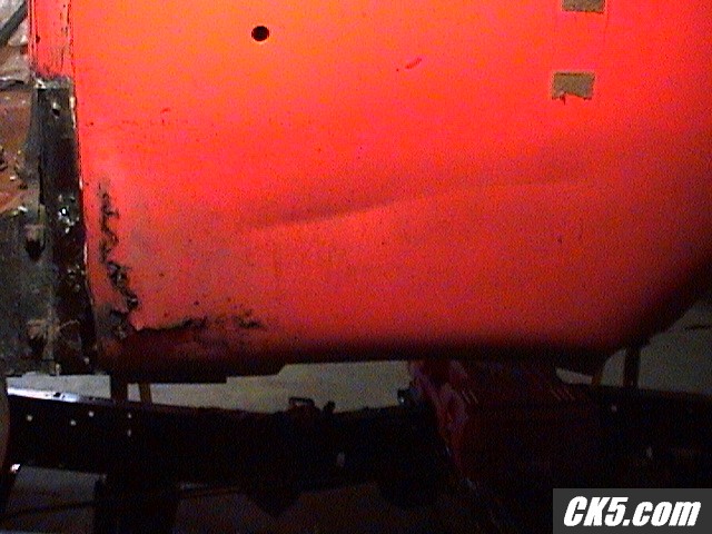 driver quarter panel rot