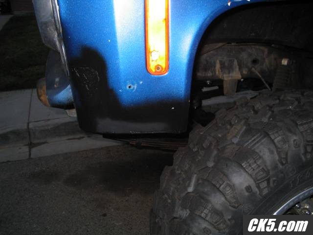 Drivers fender Cut