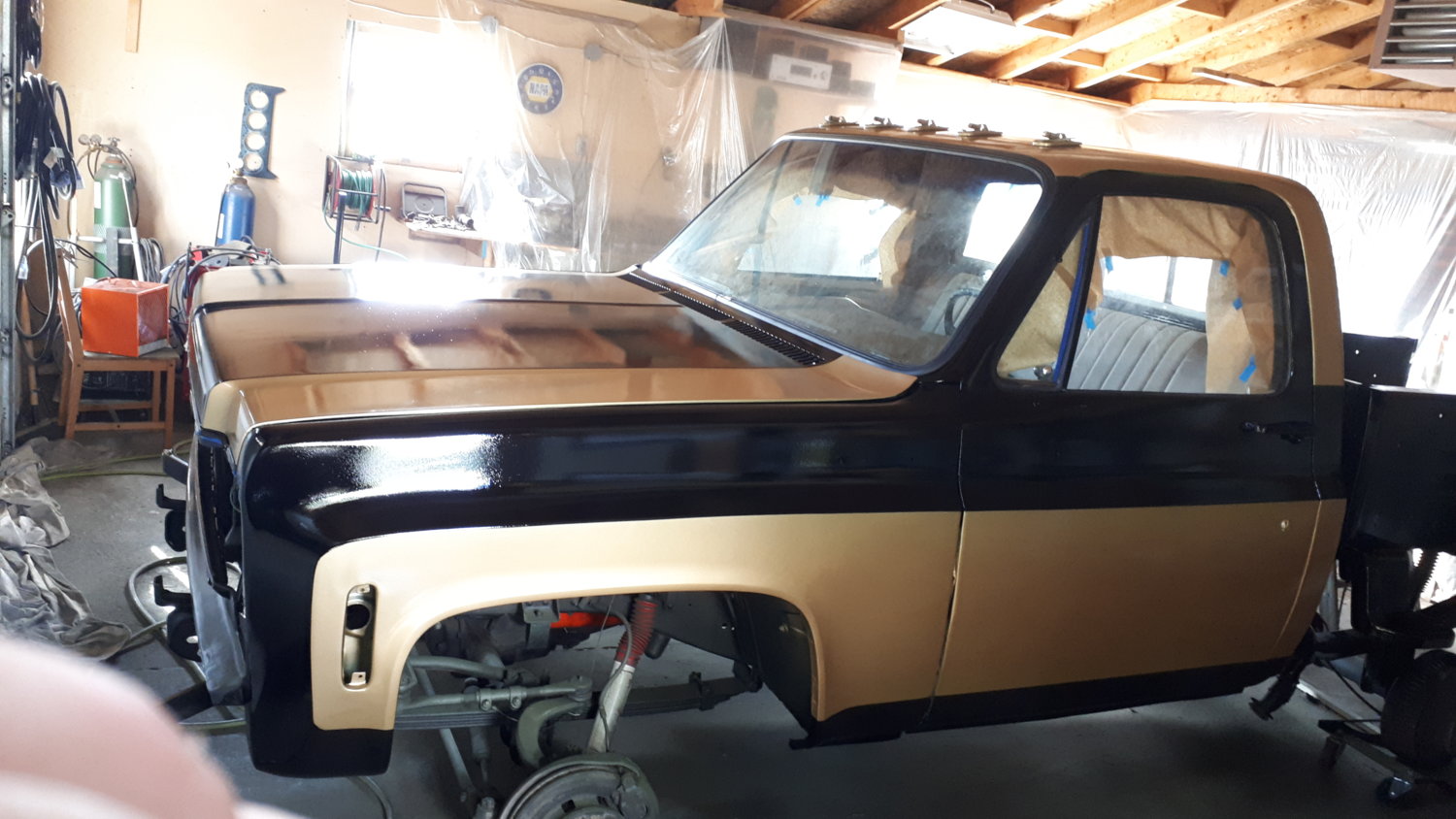 Drivers front. Waiting to wet sand and polish black. No runs or sags