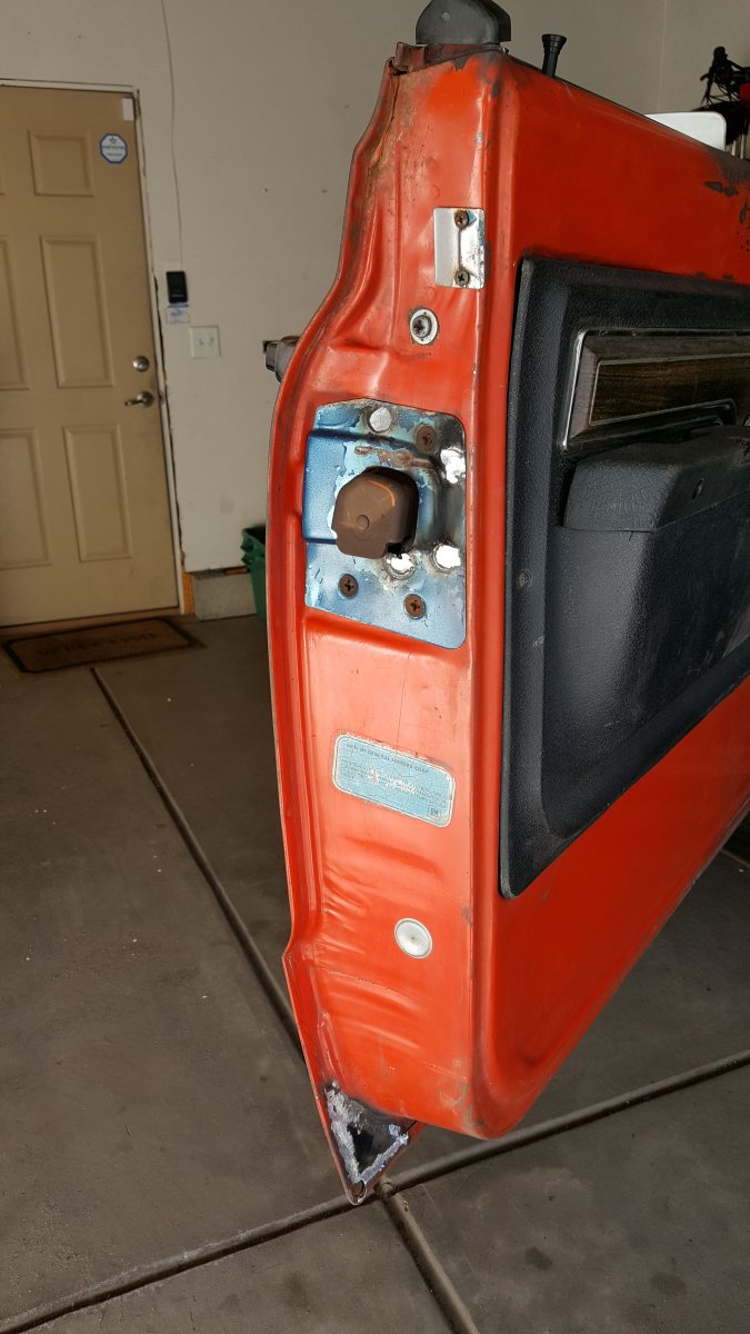Drivers side reinforcement plate installed