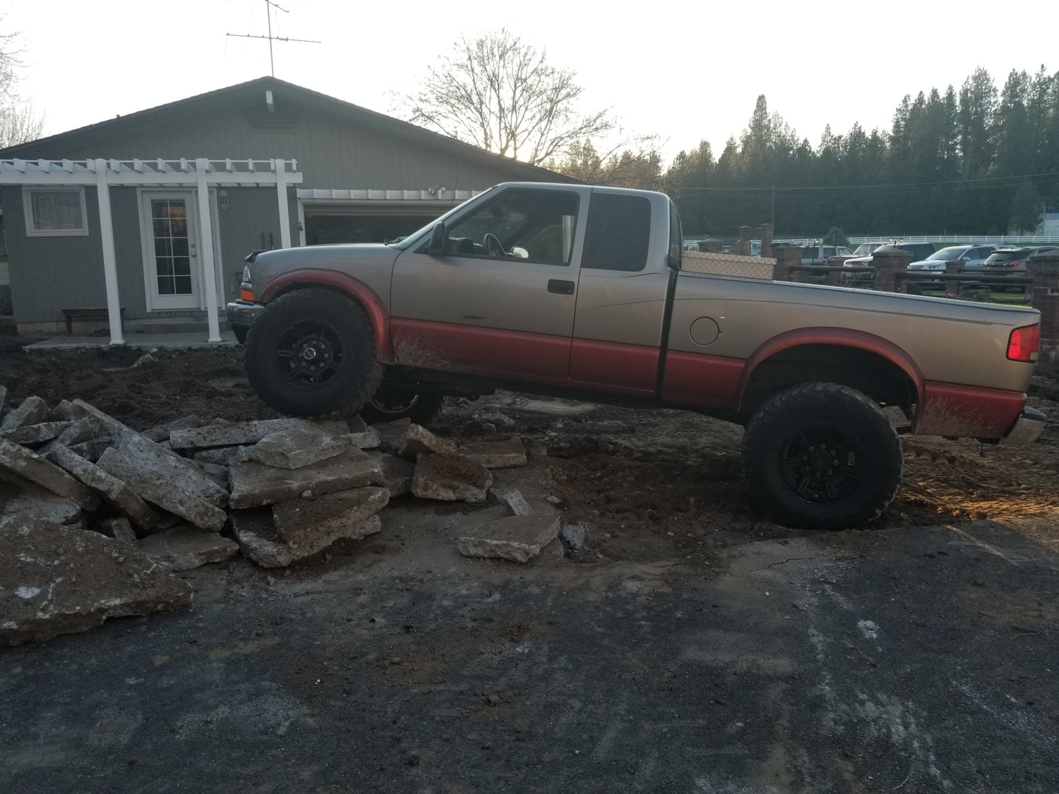 Driveway wheelin oppo side