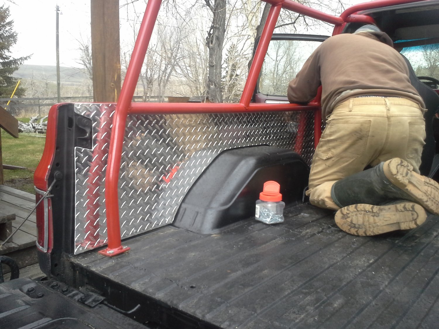 fastened the panels with stainless self tapping screws