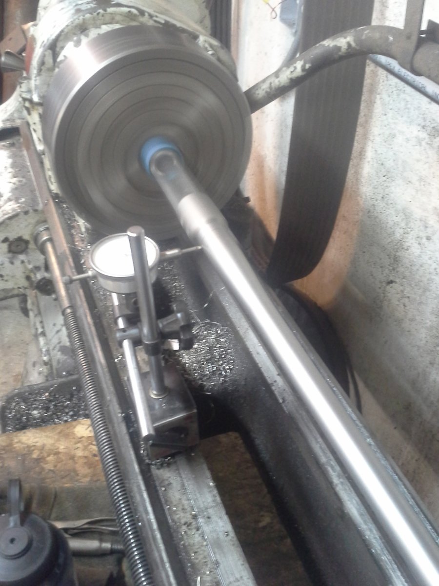 for barrels too short for my head-stock on my lathe I cut the threads while on a brass live center. Old lathe but reconditioned well