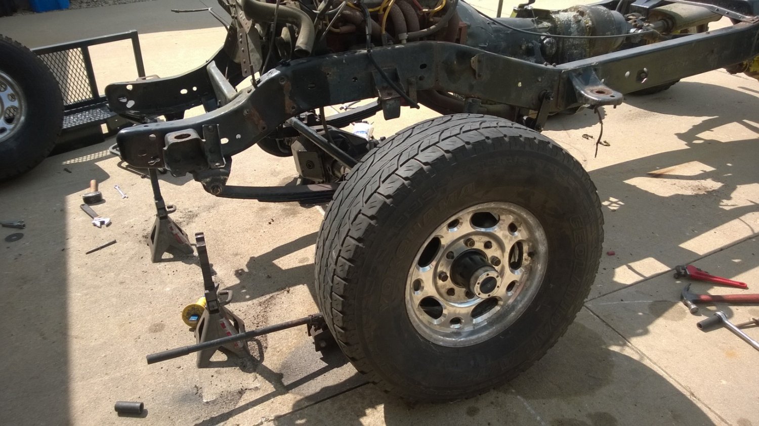 front axle in