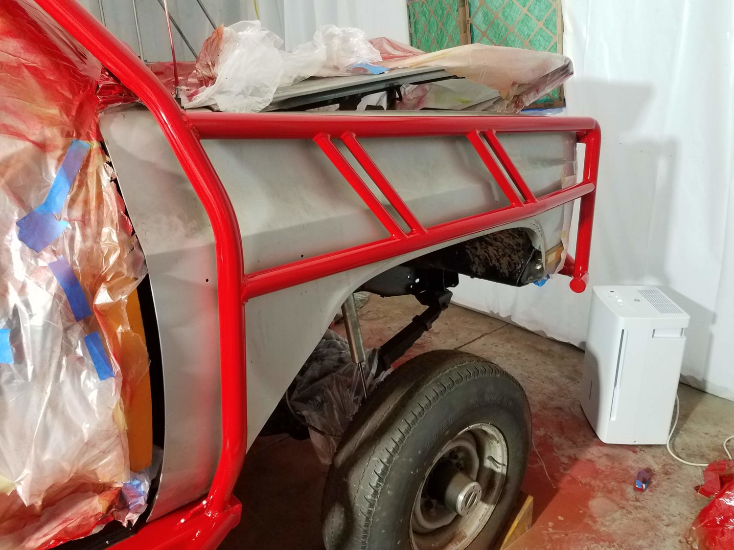 front masking off