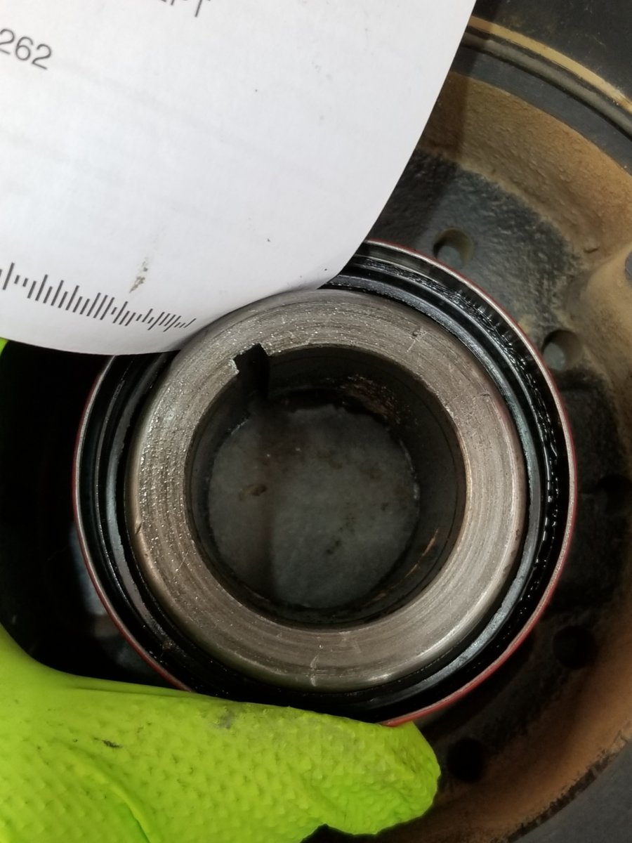 Front seal unseats