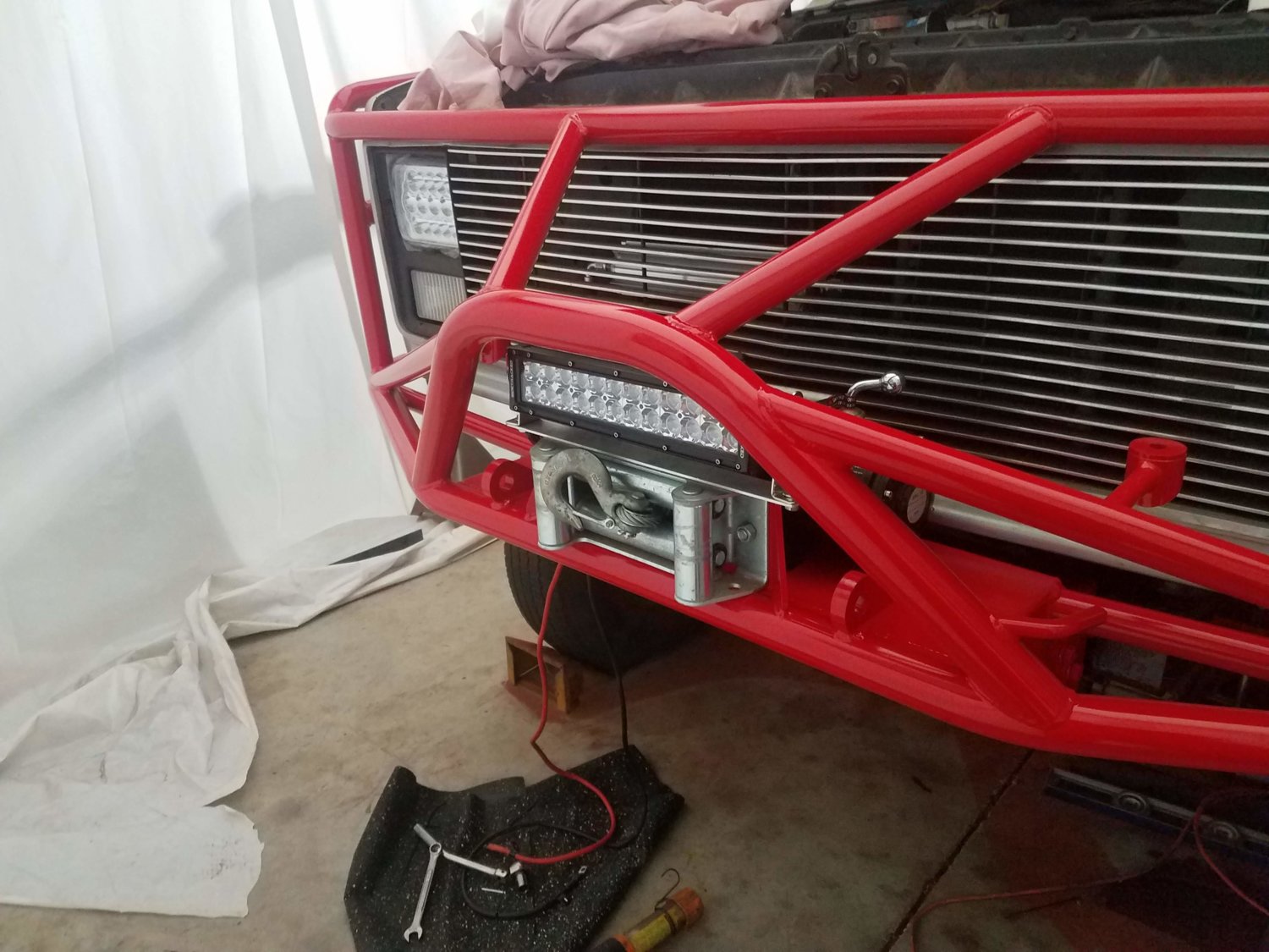 front winch and light bar