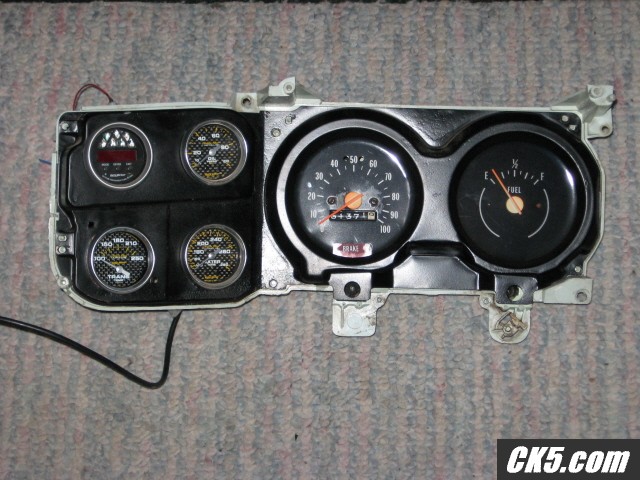 Gauges in factory gauge panel.