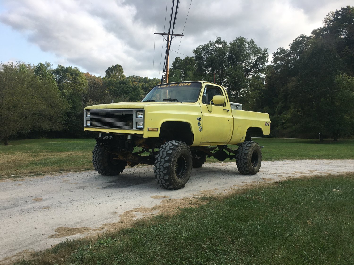 Gravel road posing