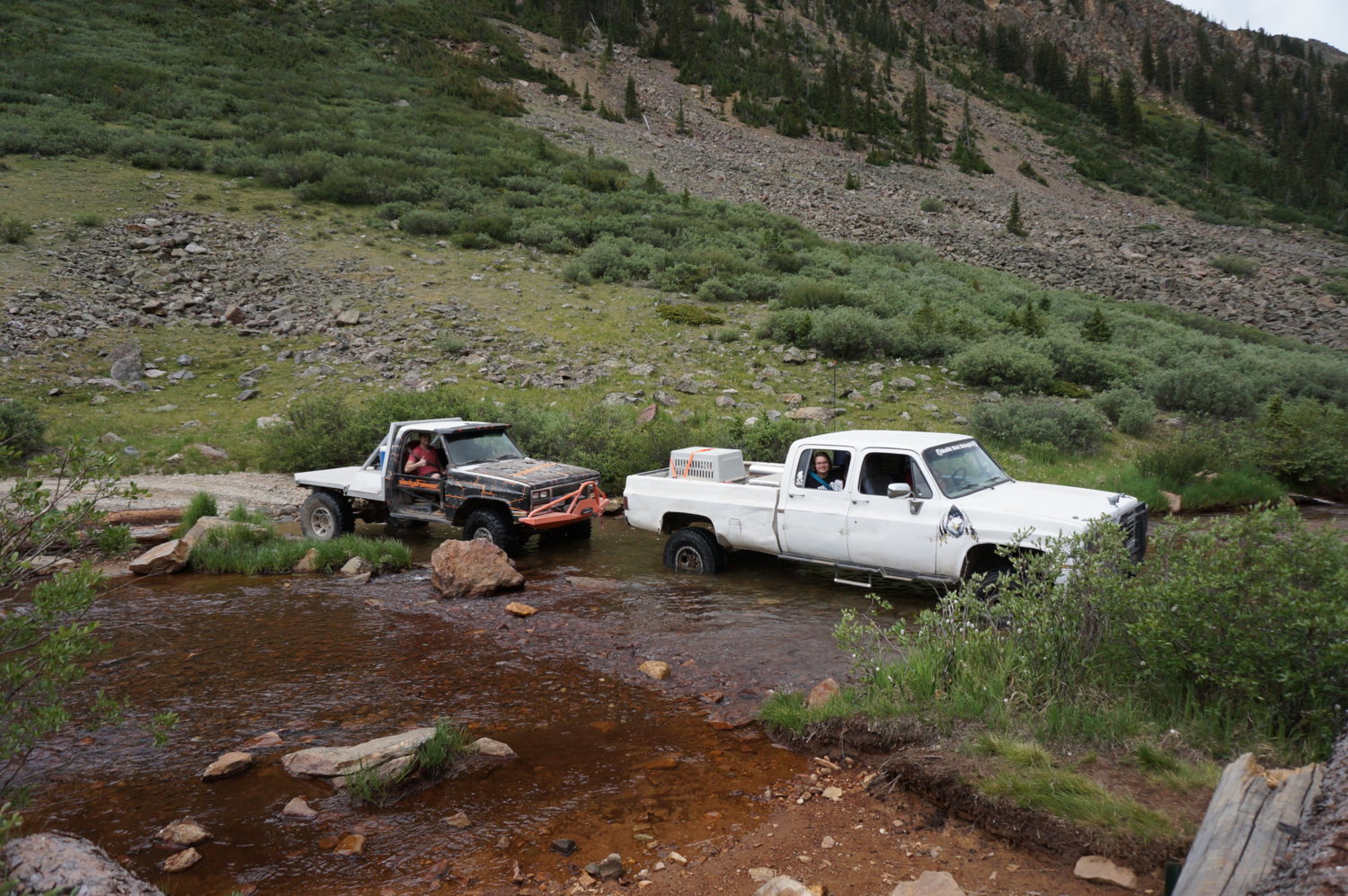 Handcart Gulch water crossing