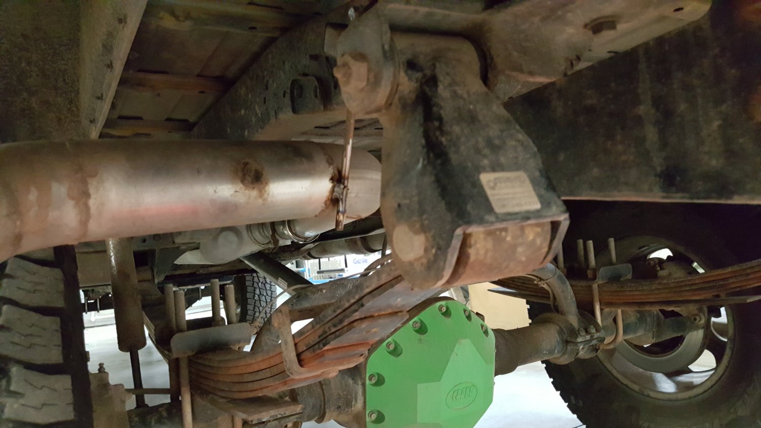 hanger moved on tailpipe