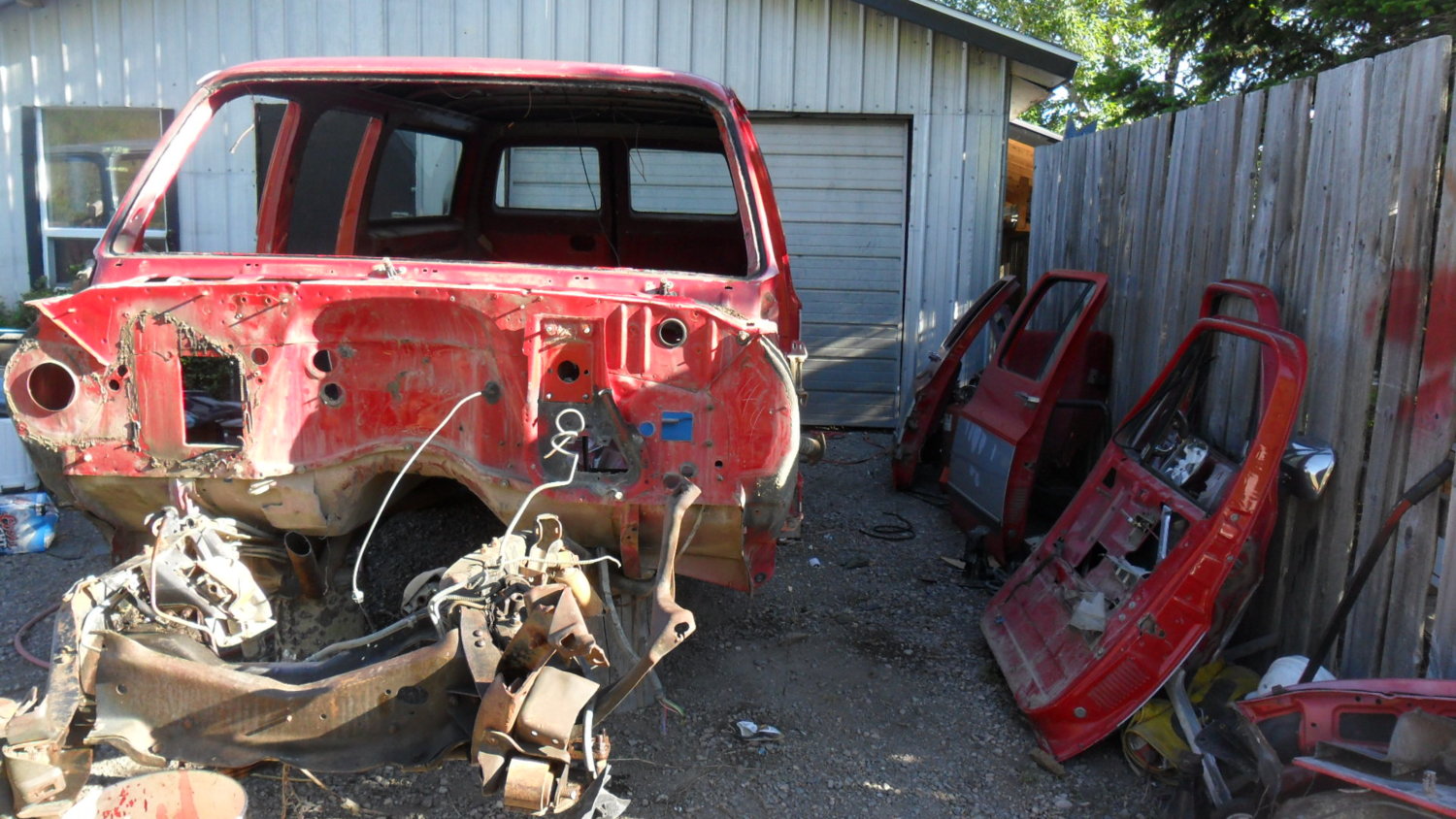 I stripped the front end and it was clear the frame was not savable