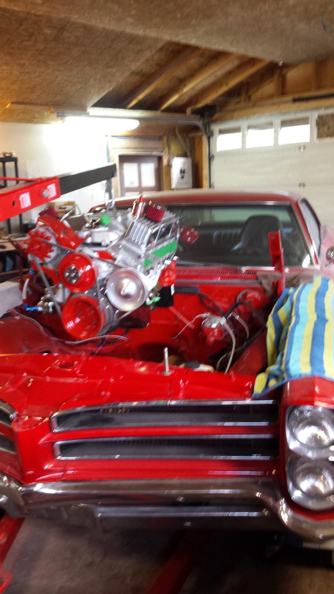 Installing the 413 small block chevy
