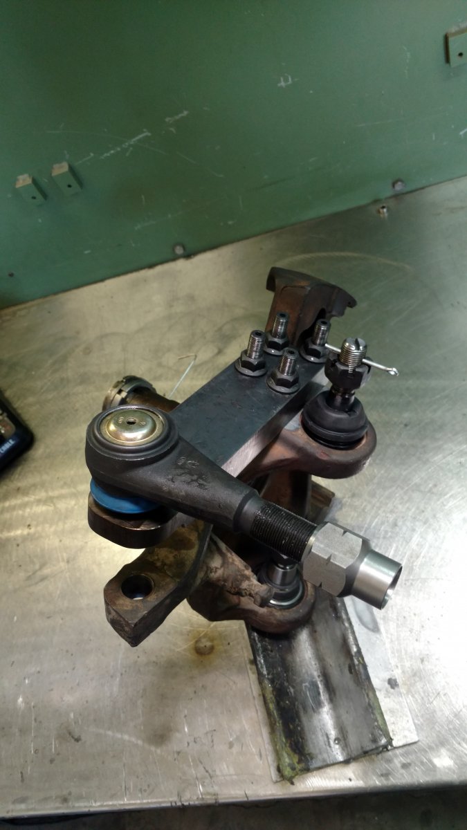 Knuckle and steering arm done