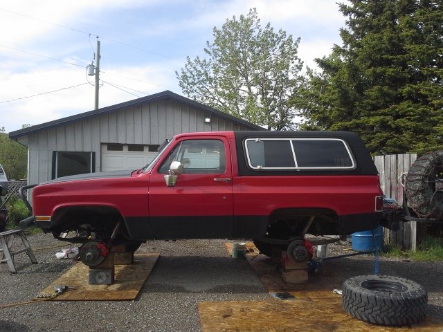 looks great even with no wheels...my wife does not like the direction this is going