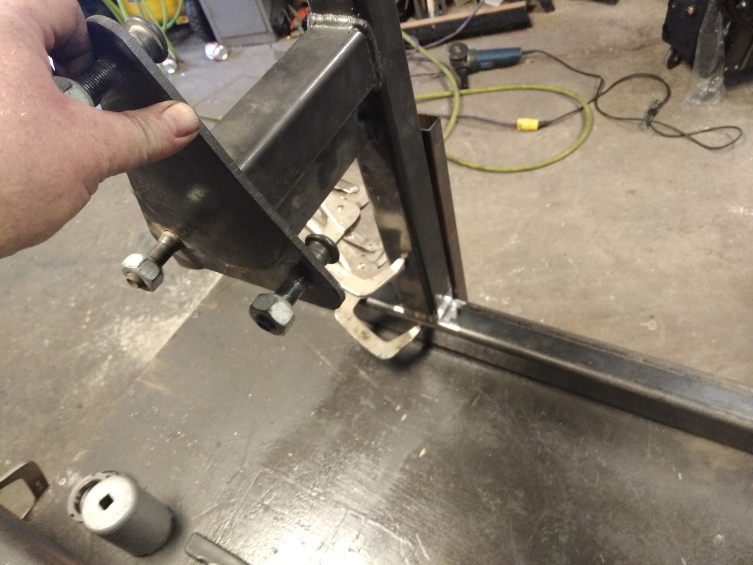 Mock up of upright