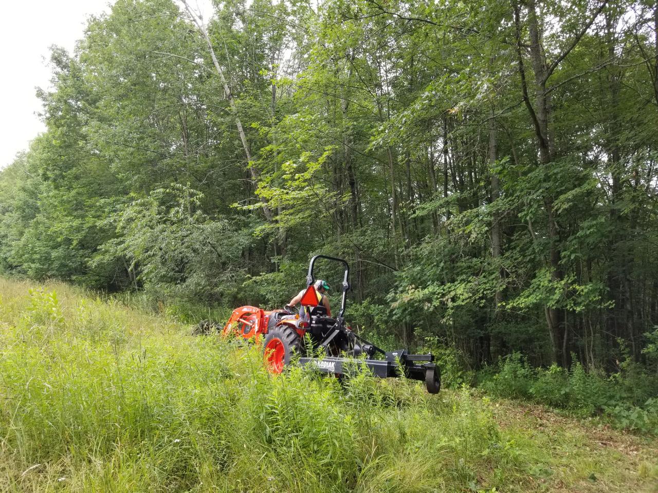 mowing