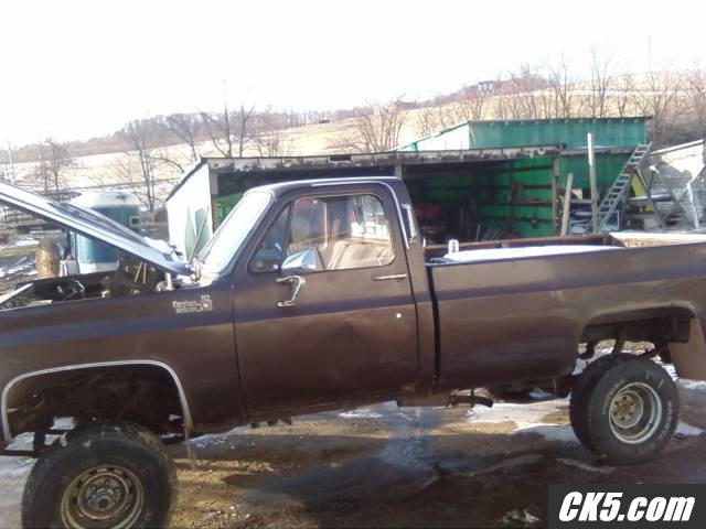 my 77 up at the previous owners farm