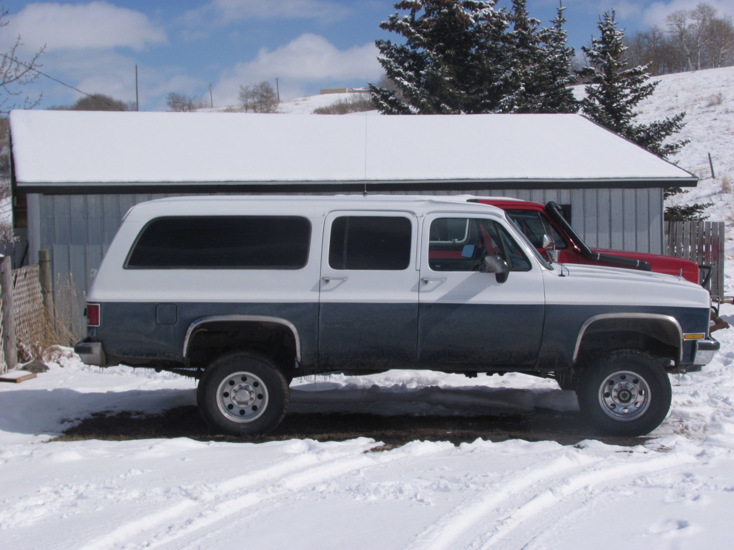 My 90 3/4 ton 4x4 suburban cost me $ 150, was totaled, but I got another 90 2wd thrown in for free.  For a total of $1650 cad I got it to this stage