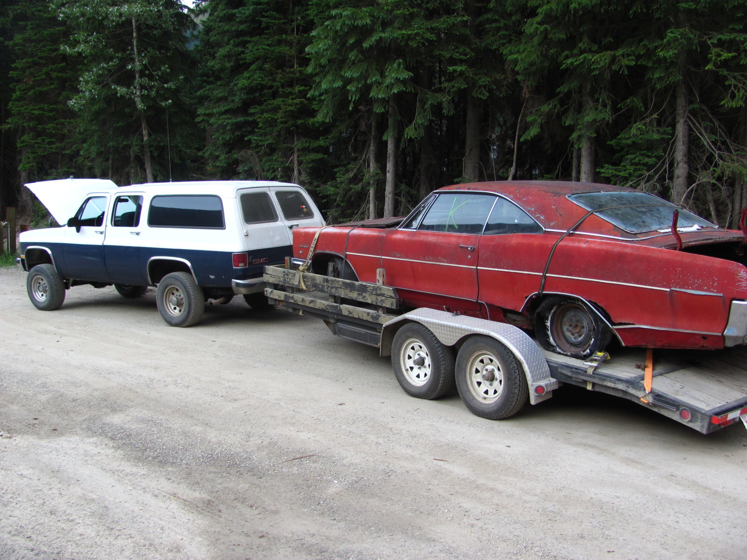 My burbys first long distance mountain pass run, 1600km(1000 miles) round trip for a parts car for my boys 66 poncho build