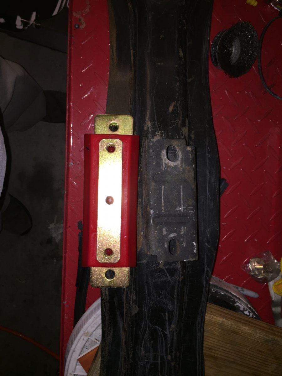 new mount vs old mount on cross member