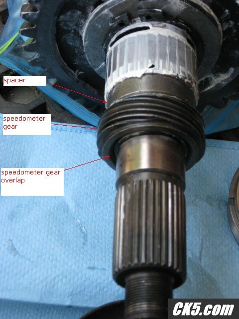 NP205 output shaft