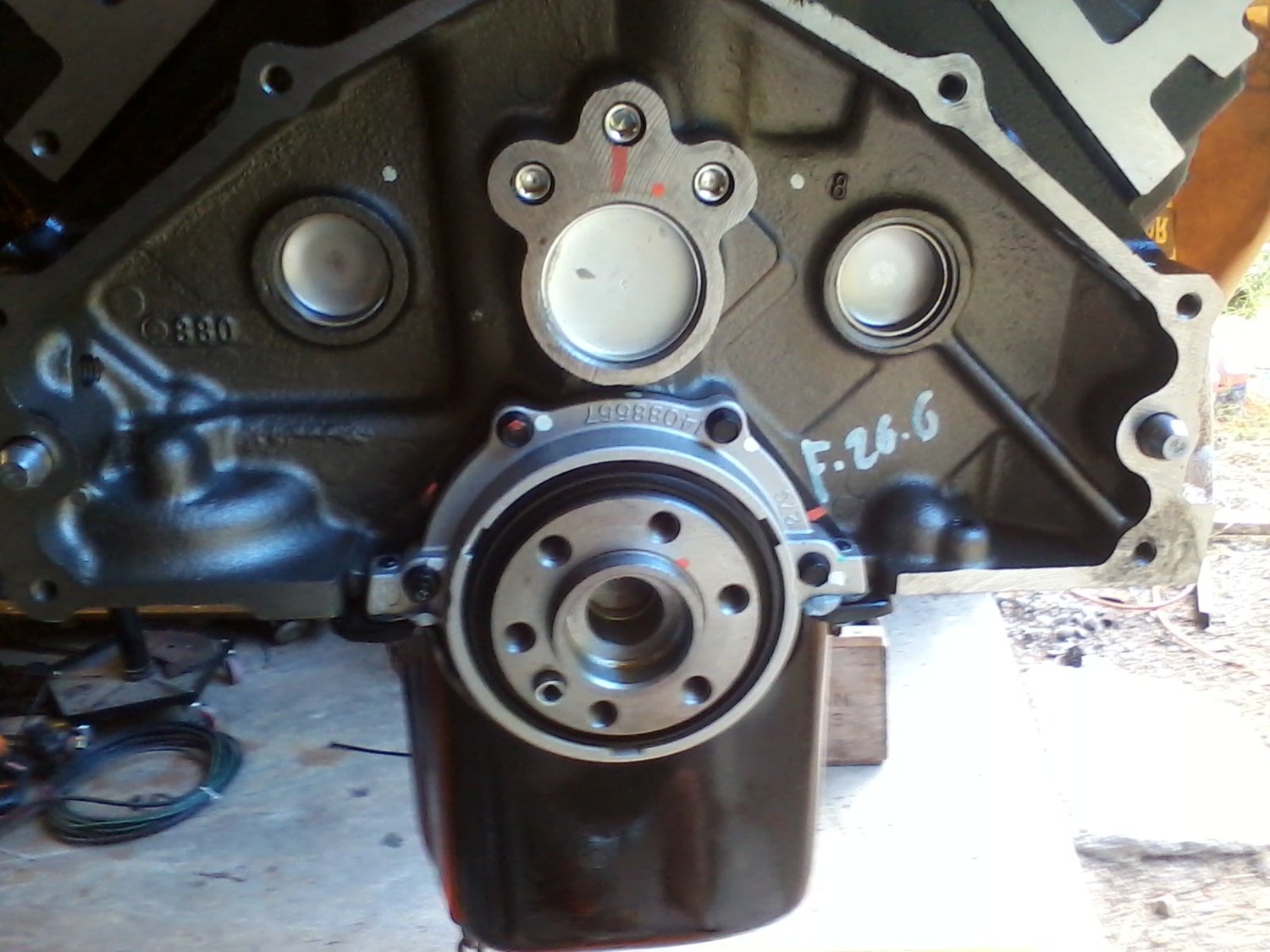 One piece rear main