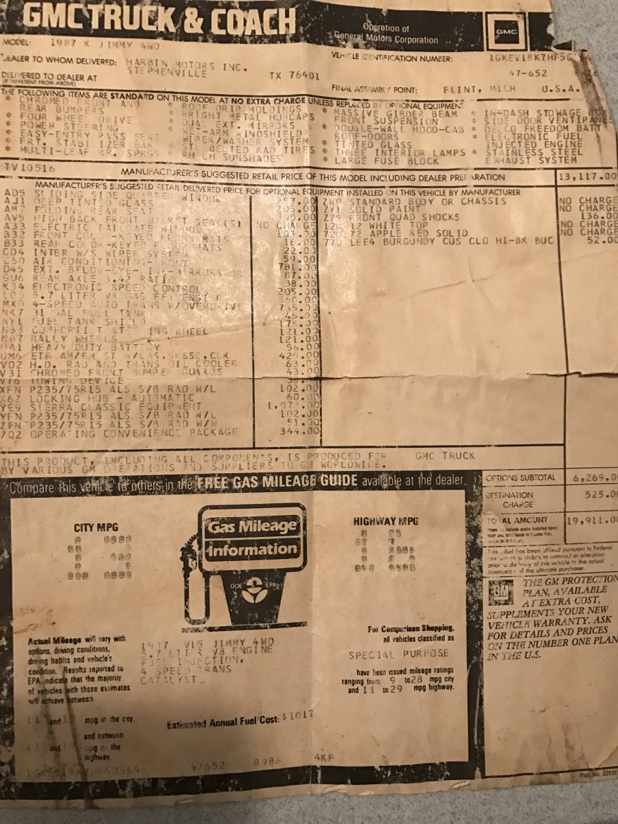original window sticker