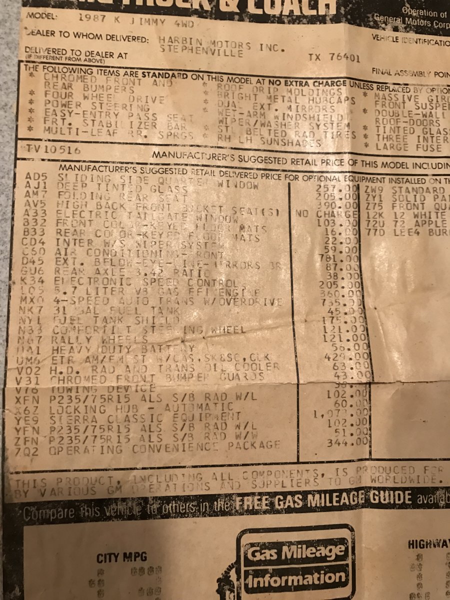 original window sticker