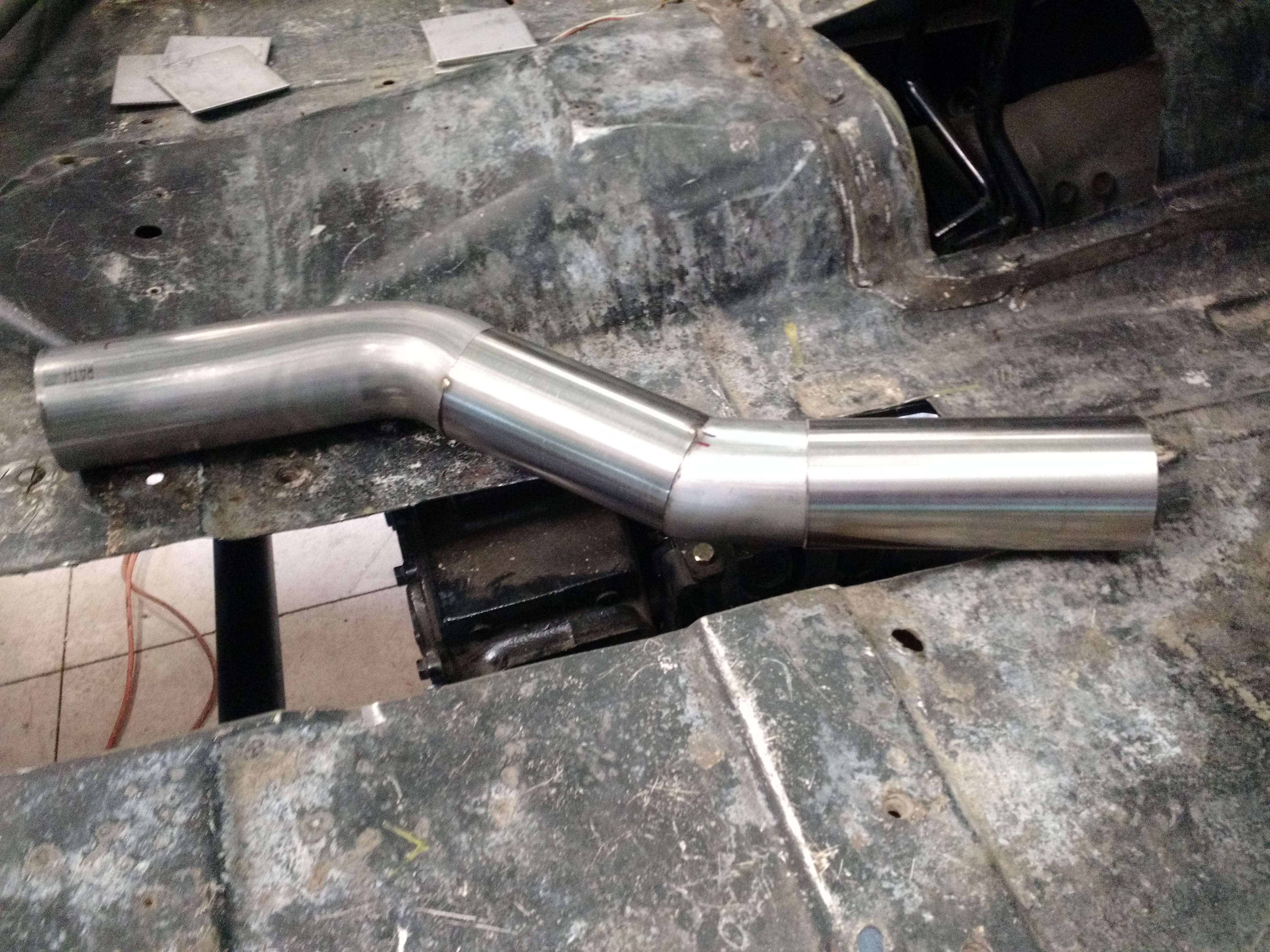Passenger side exhaust