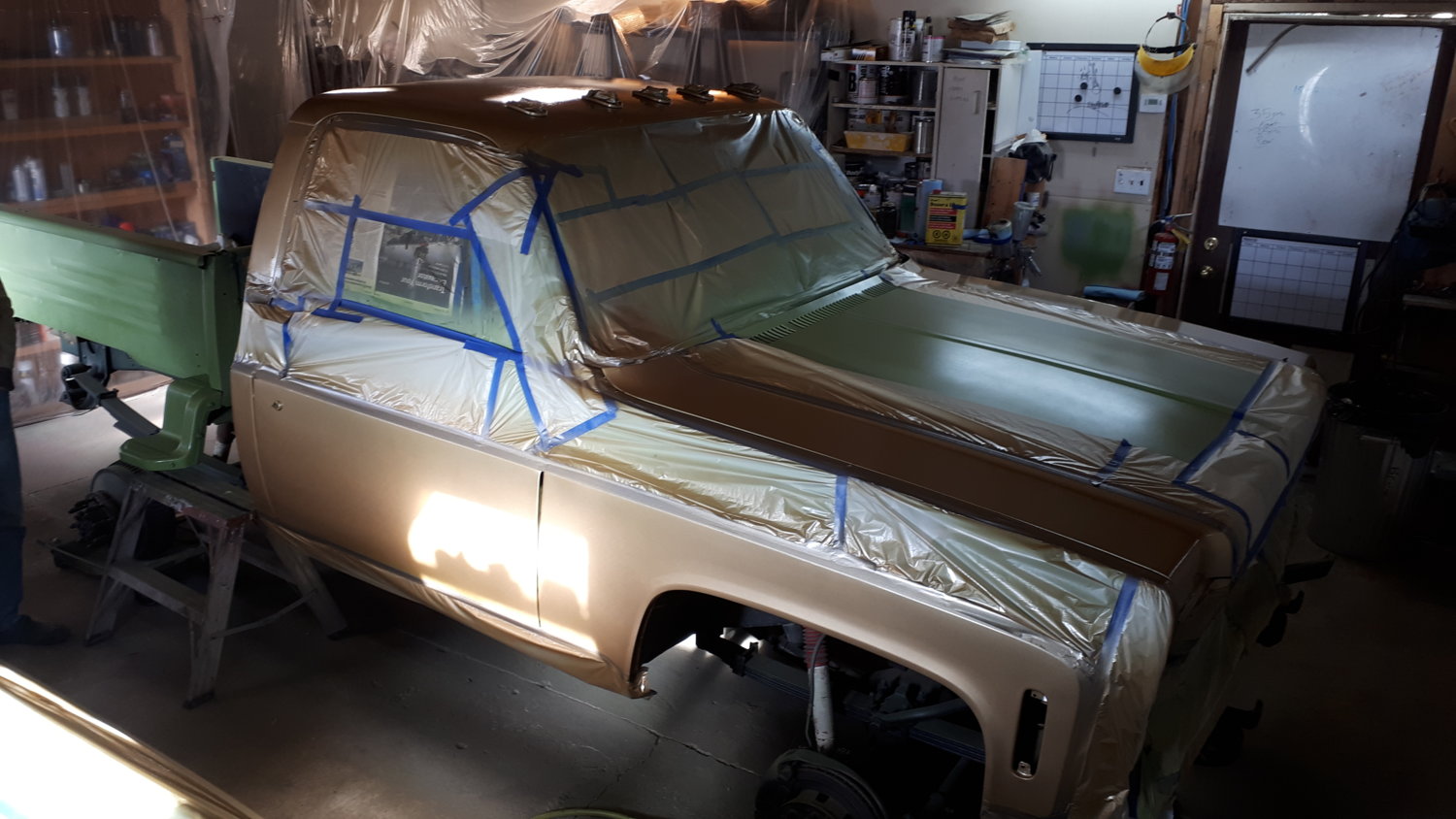 Passenger side gold laid on