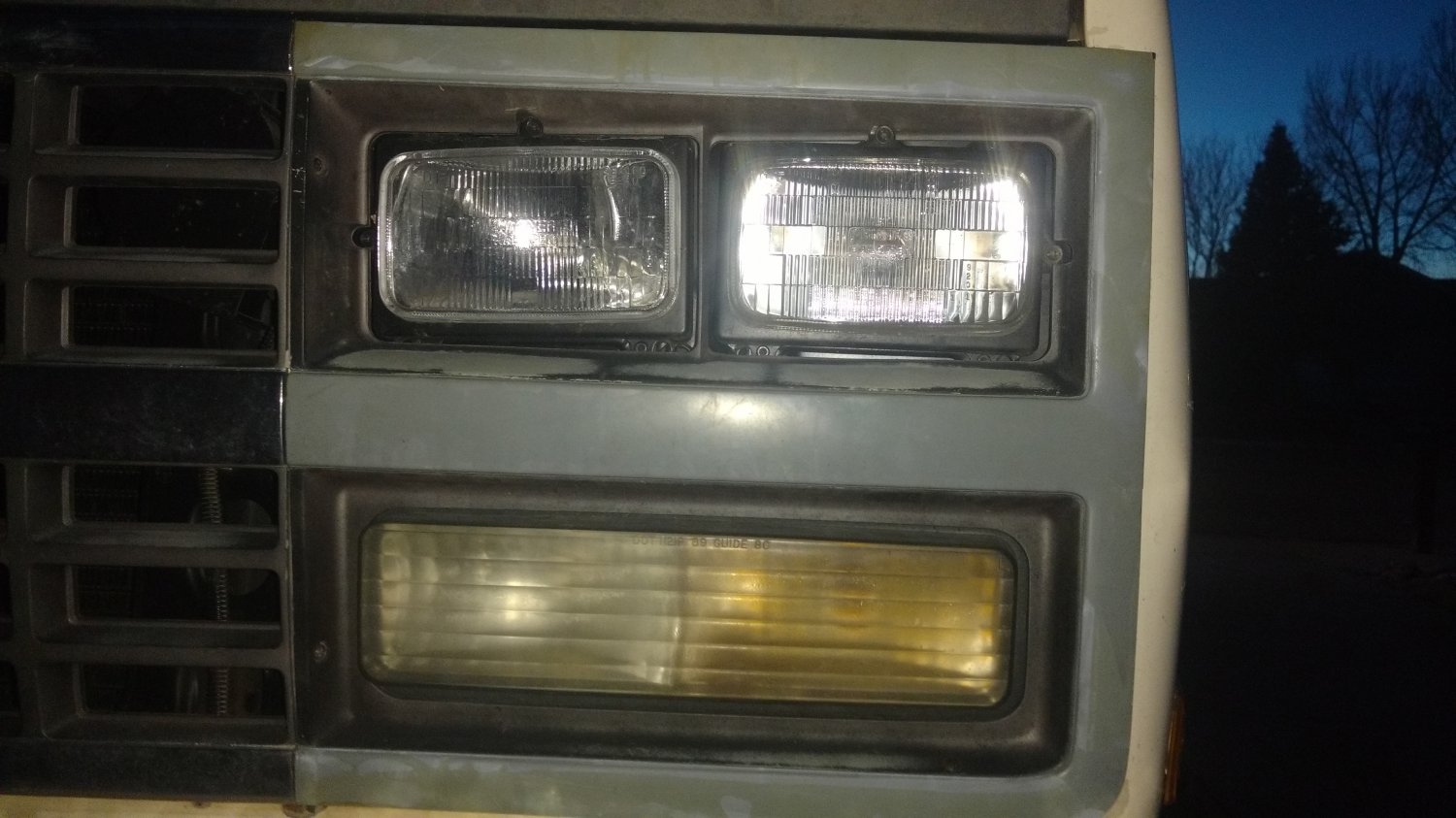 peeled free of chrome