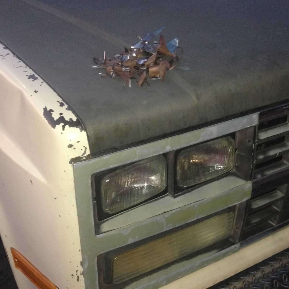 peeling chrome