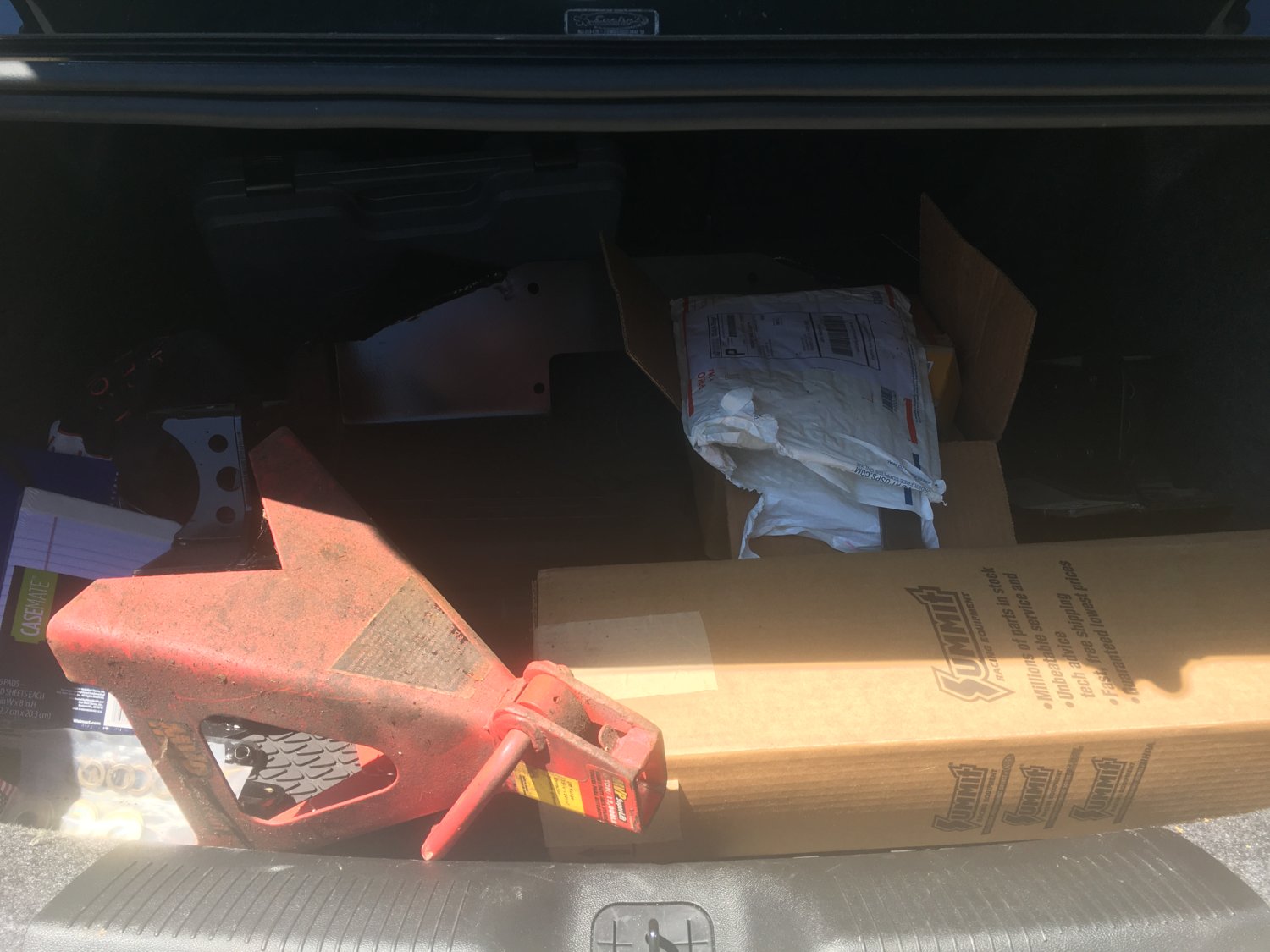 Pile of parts and tools