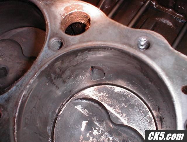 piston hole