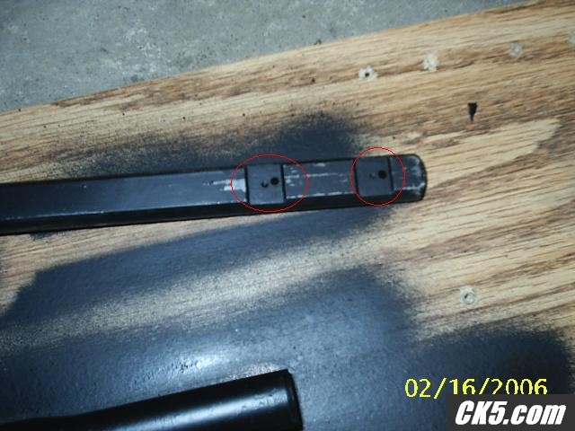 plastic inserts removed