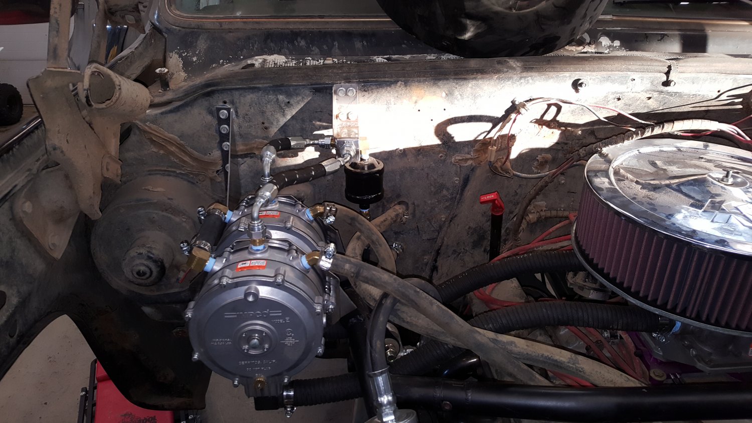 Propane underhood