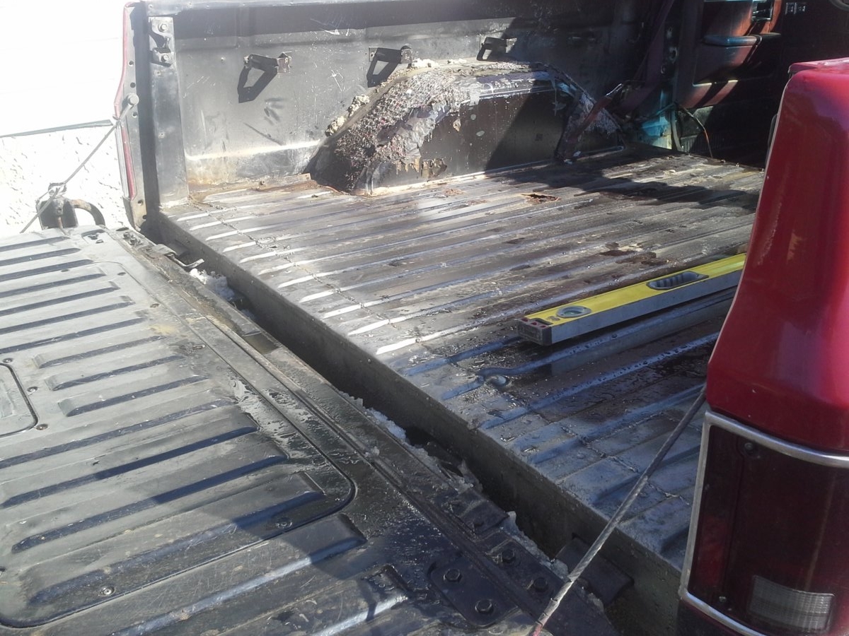 rear floor welded up