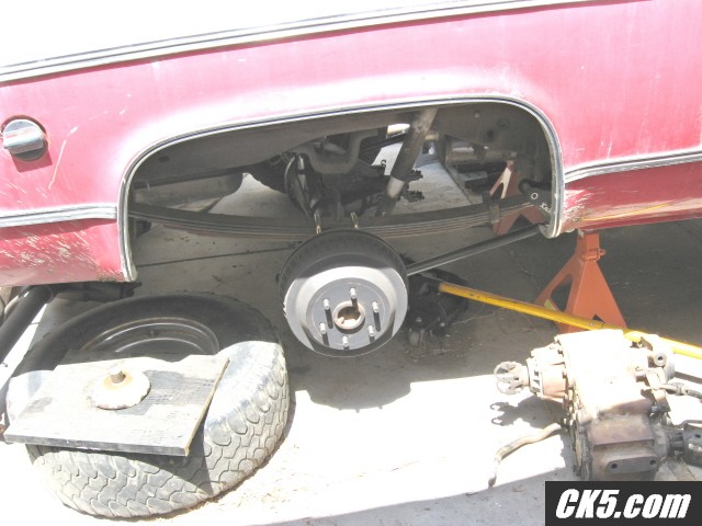Rear spring install