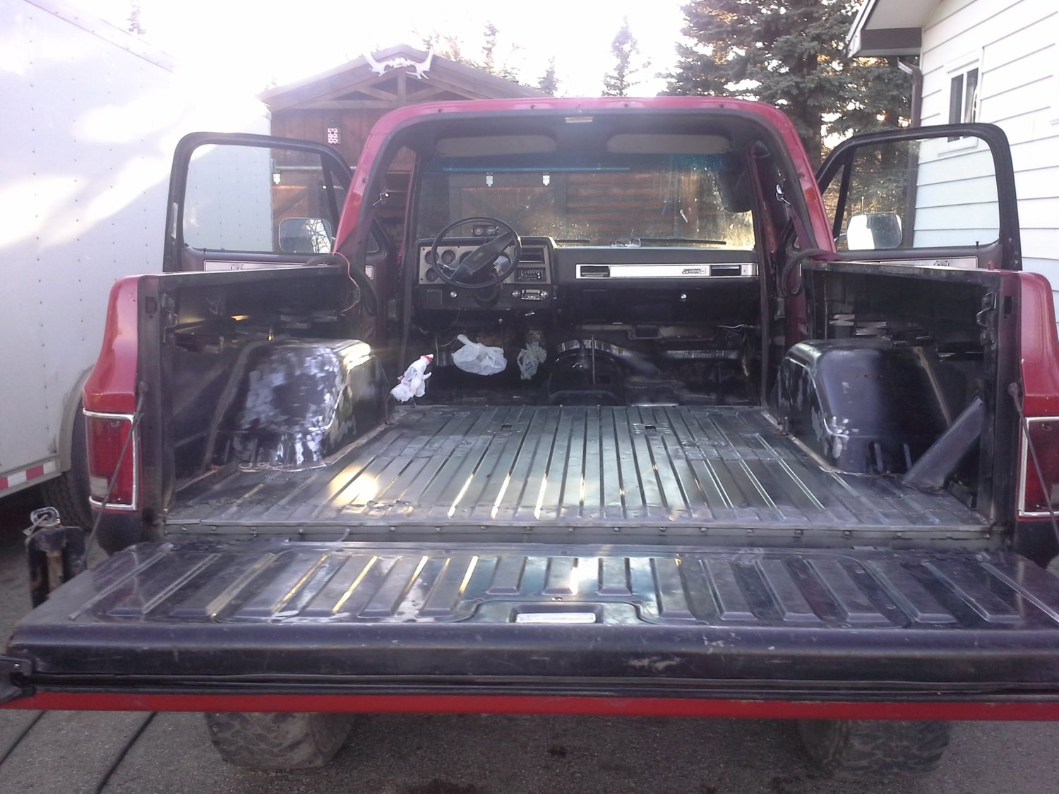 rear welded up ready to be sprayed