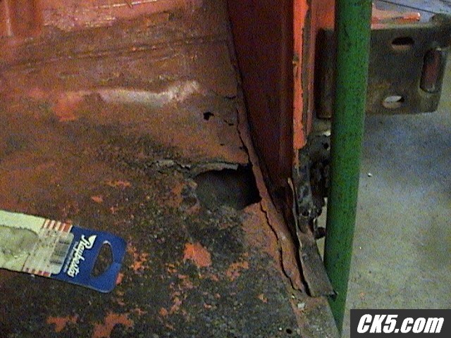 rotten passenger floor pan