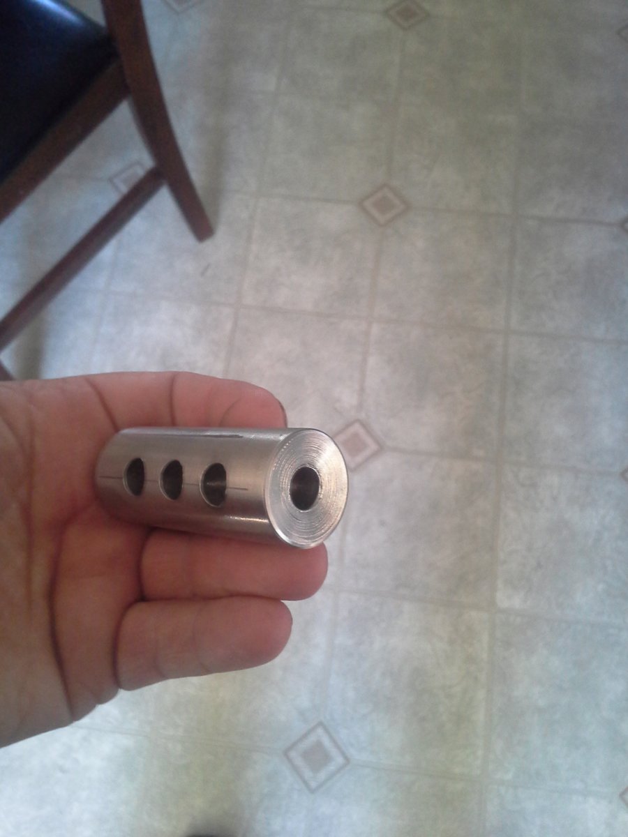 rough out of a simple muzzle brake to build but they work great