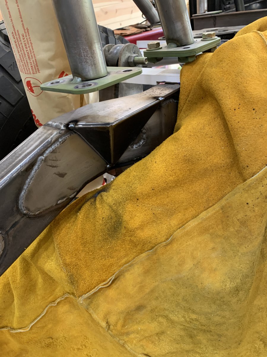 Shock Tower Support Installed