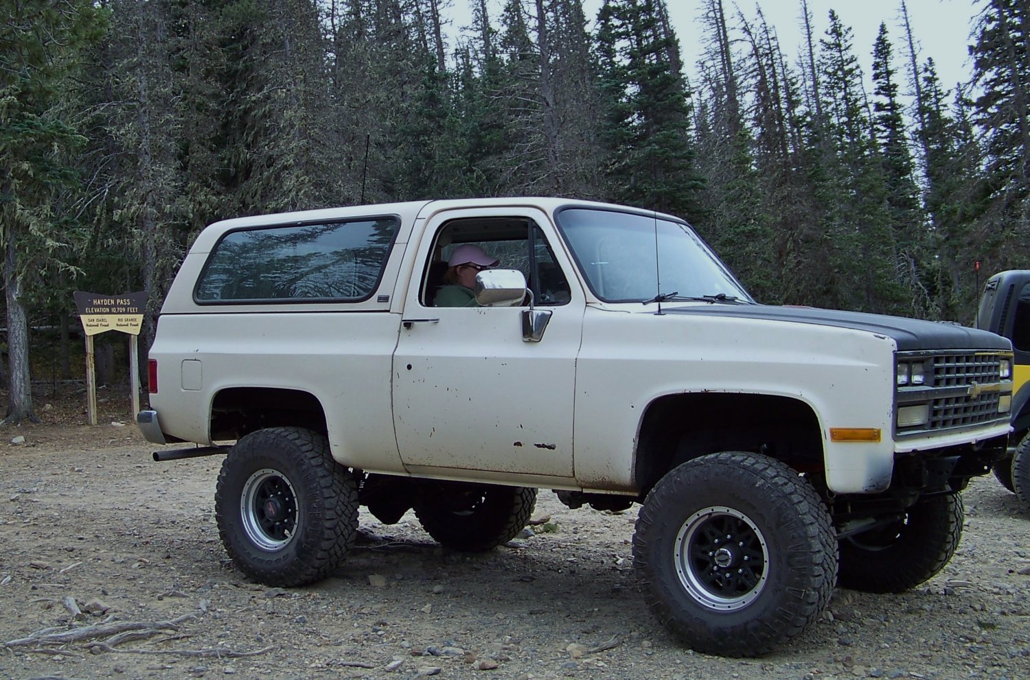 Sitting at the summit of Hayden Pass