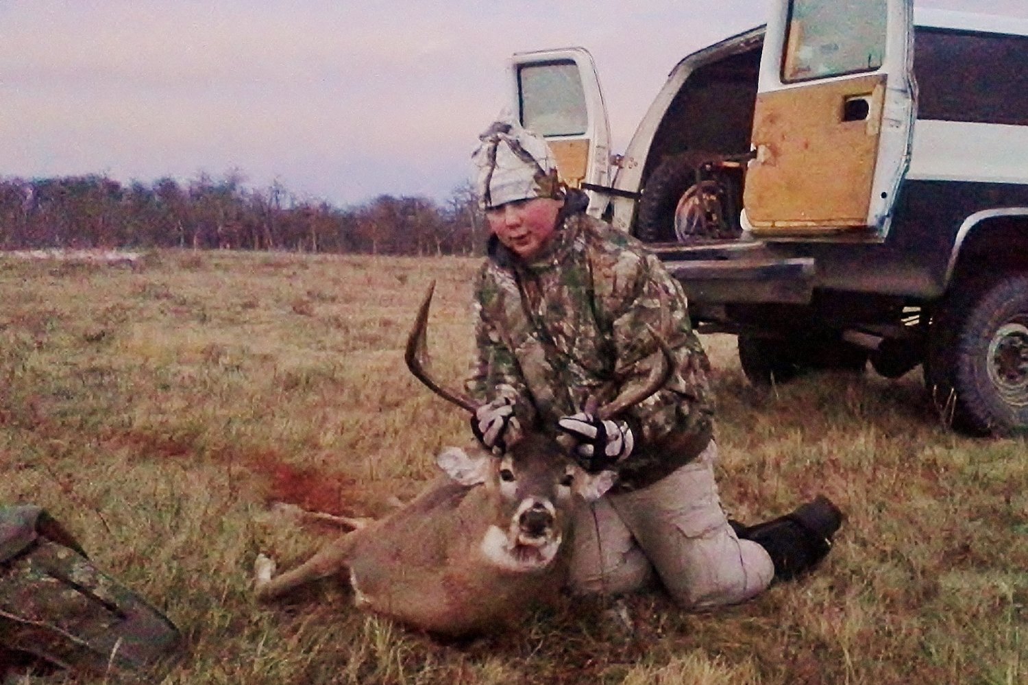 some hunting duty for my youngest boys wide but weird whitetail
