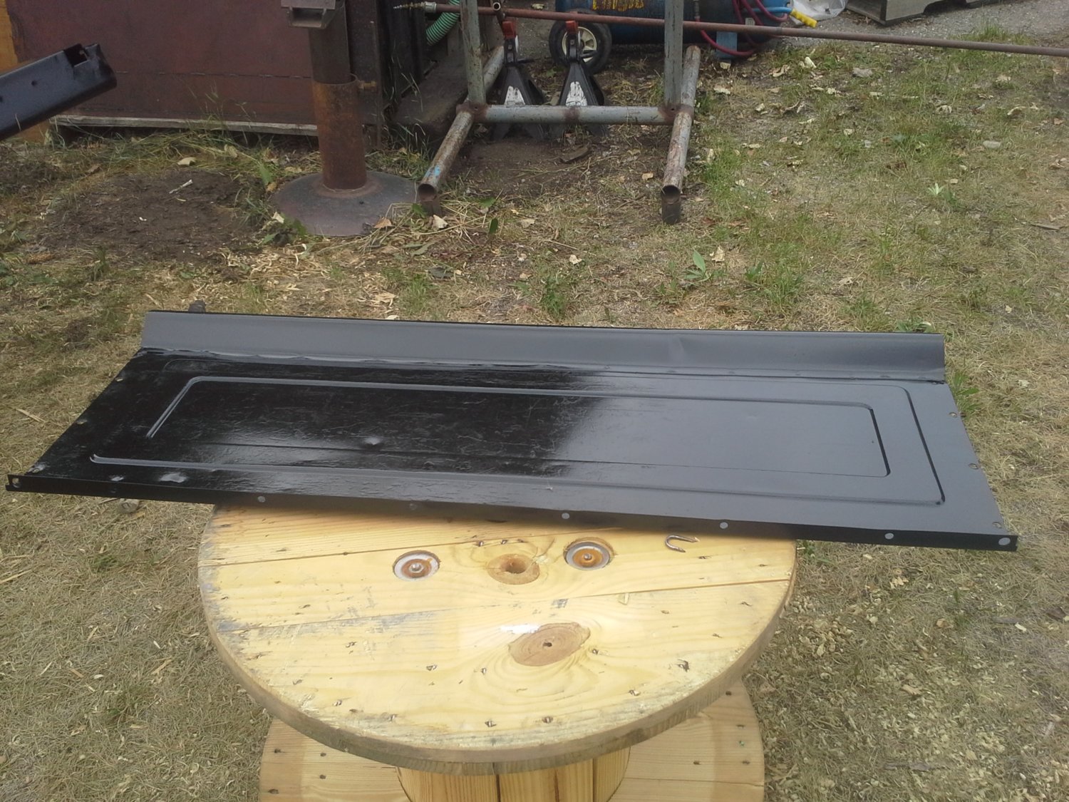 some minor dings in places would be taken care of latter during real paint and body stage