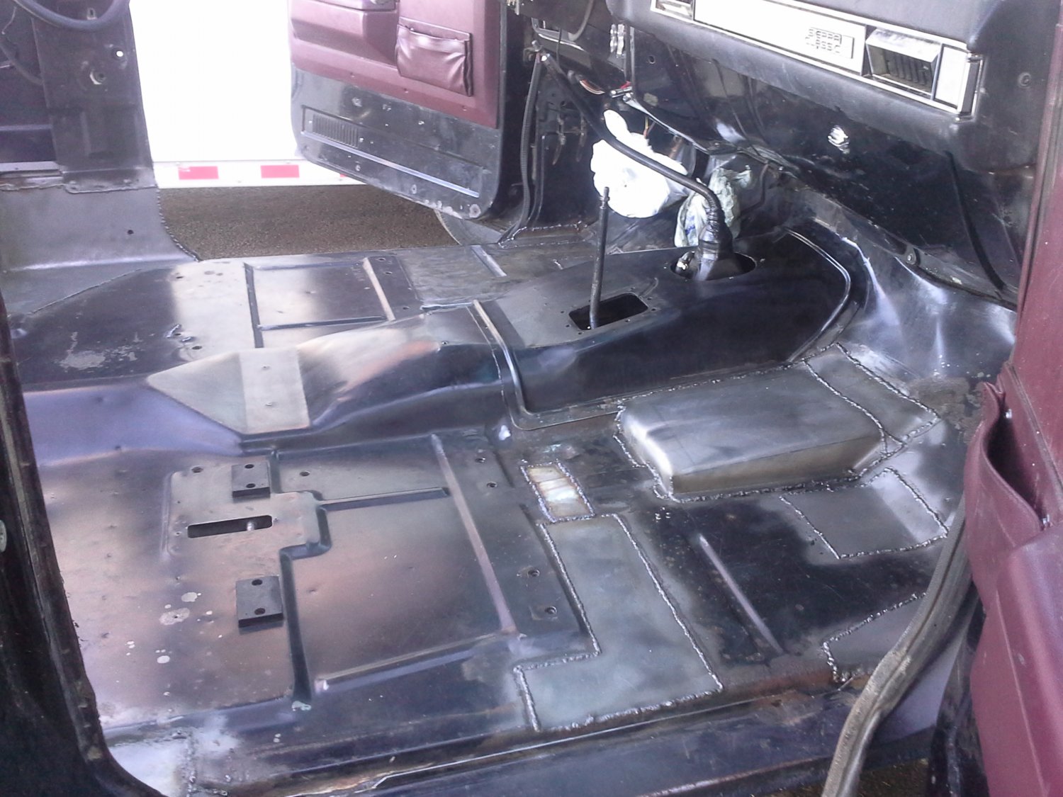 some of the front metal work