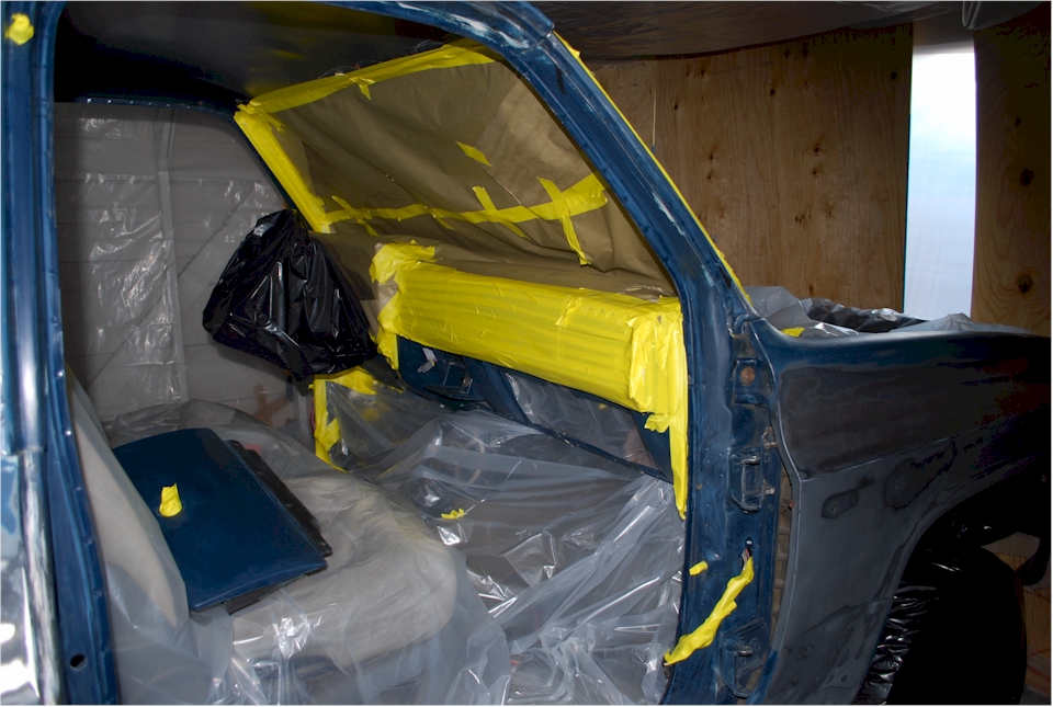 taping up truck
