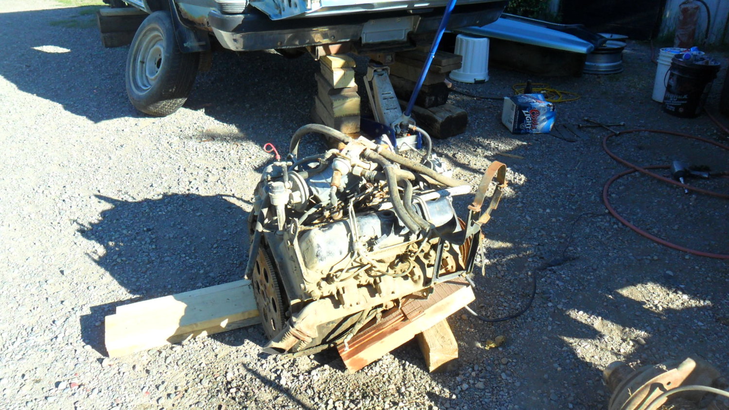 The 6.2 was full of water from being exposed to the elements so it was toast